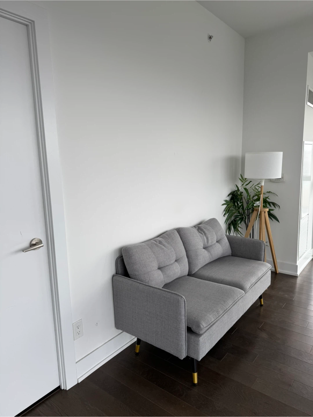 Grey Loveseat Sofa - photo 4