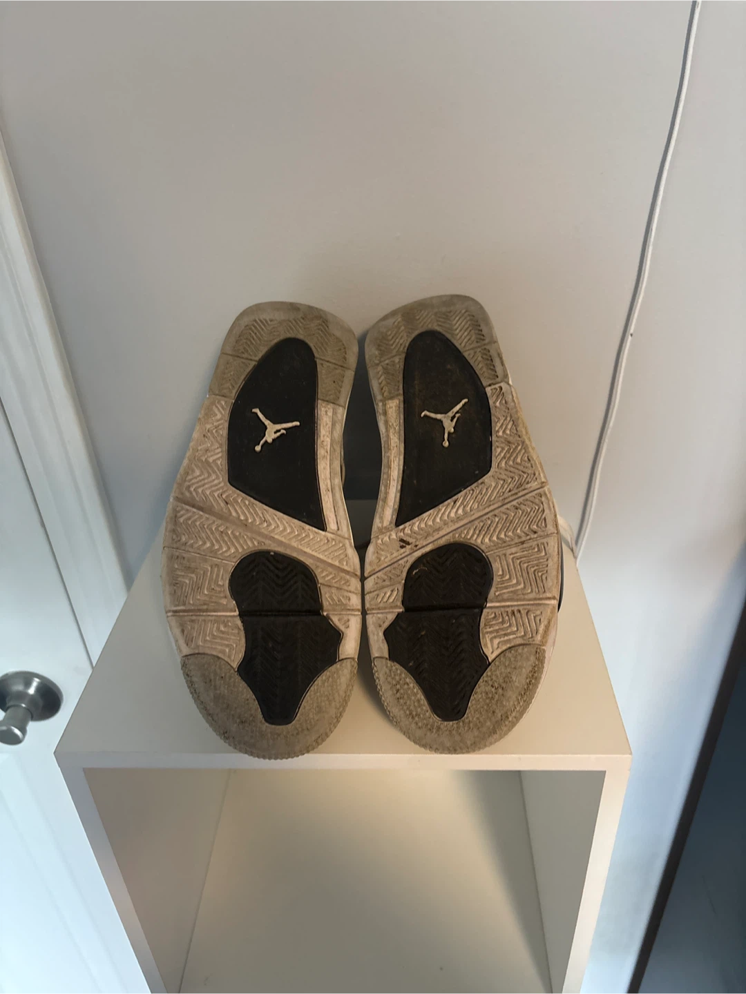 Rep Air Jordan 4 Retro White Black Cement Sneakers - photo 5