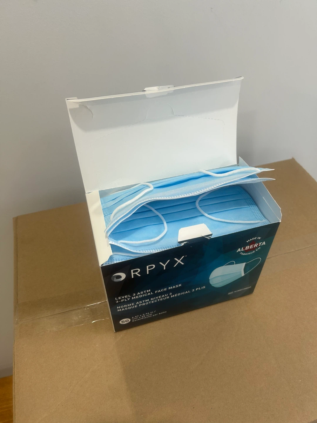 ORPYX Level 3 ASTM 3-Ply Medical Face Masks - 50 Count - photo 2