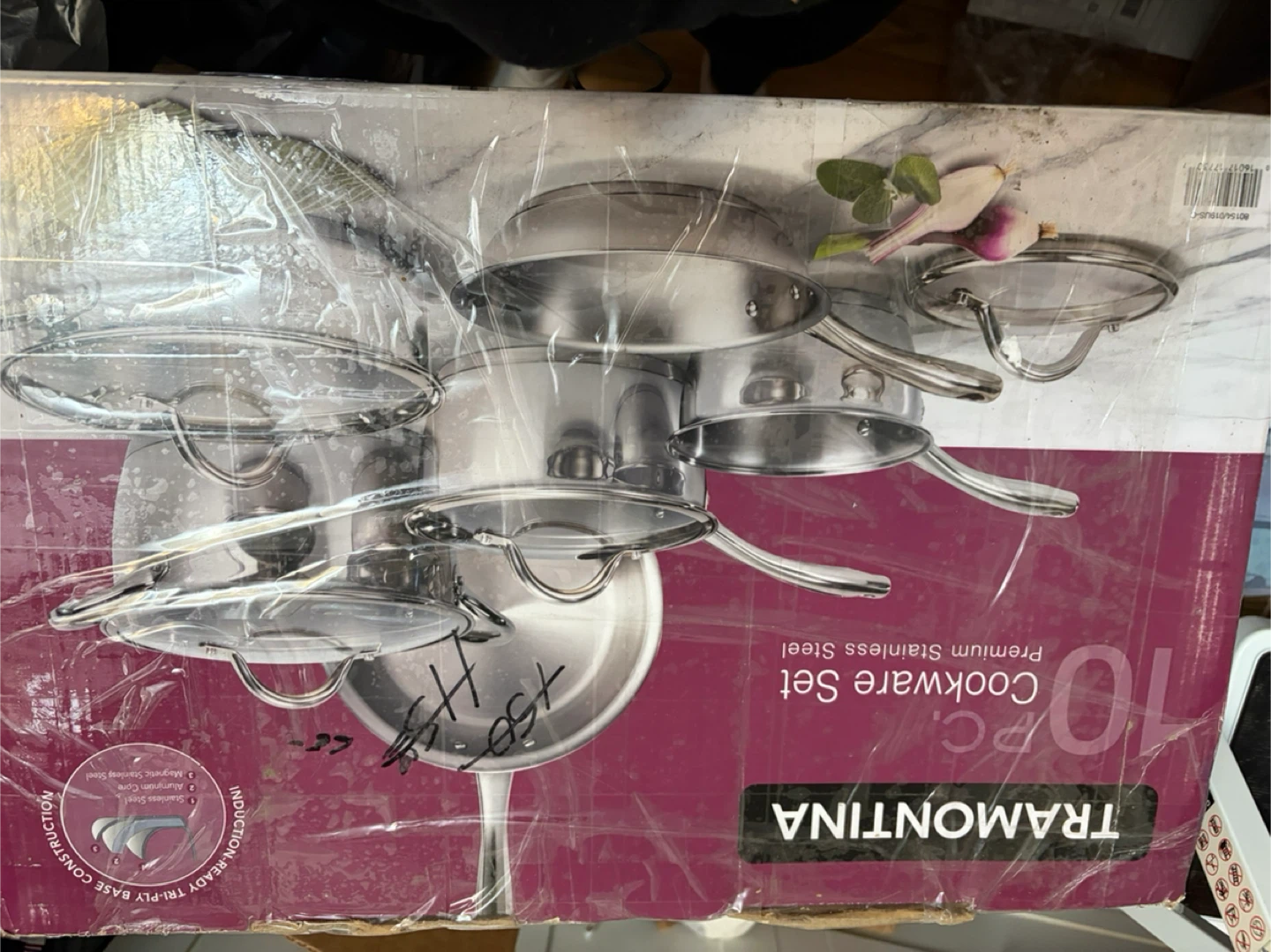 Tramontina 10-Piece Stainless Steel Cookware Set - photo 3