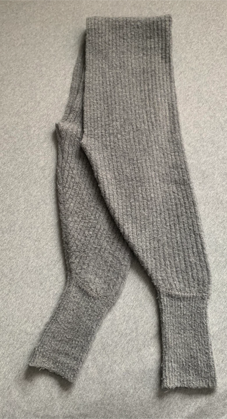 Zara Grey Knit Arm Warmer Shrug Balero - photo 3
