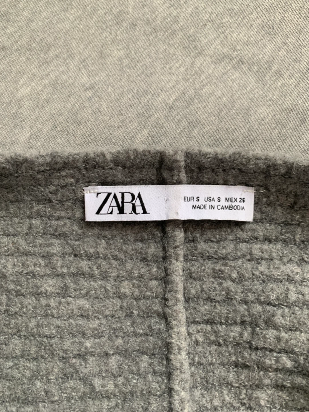 Zara Grey Knit Arm Warmer Shrug Balero - photo 2