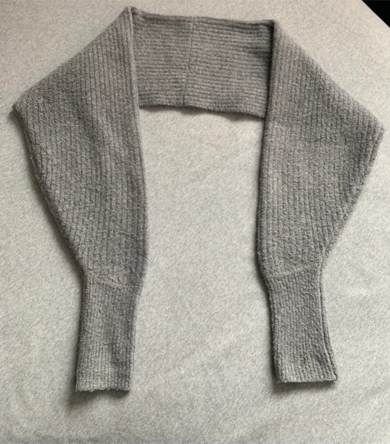 Zara Grey Knit Arm Warmer Shrug Balero