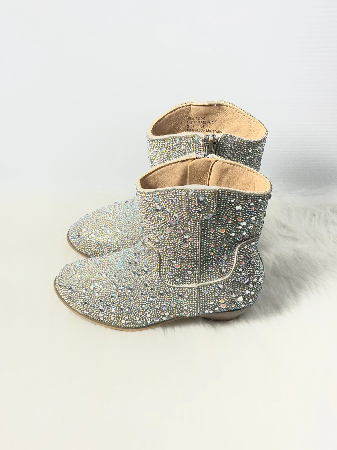 Badgley Mischka Girls Size 13 Amber" Sparkly Cowgirl Boots - photo 4