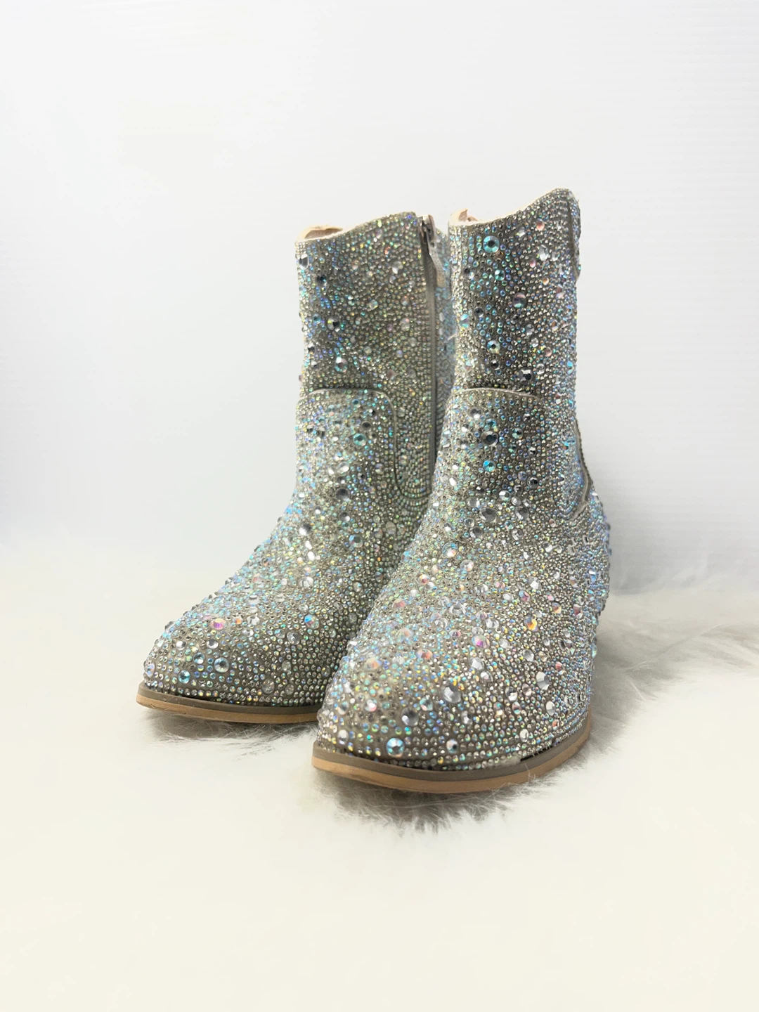 Badgley Mischka Girls Size 13 Amber" Sparkly Cowgirl Boots