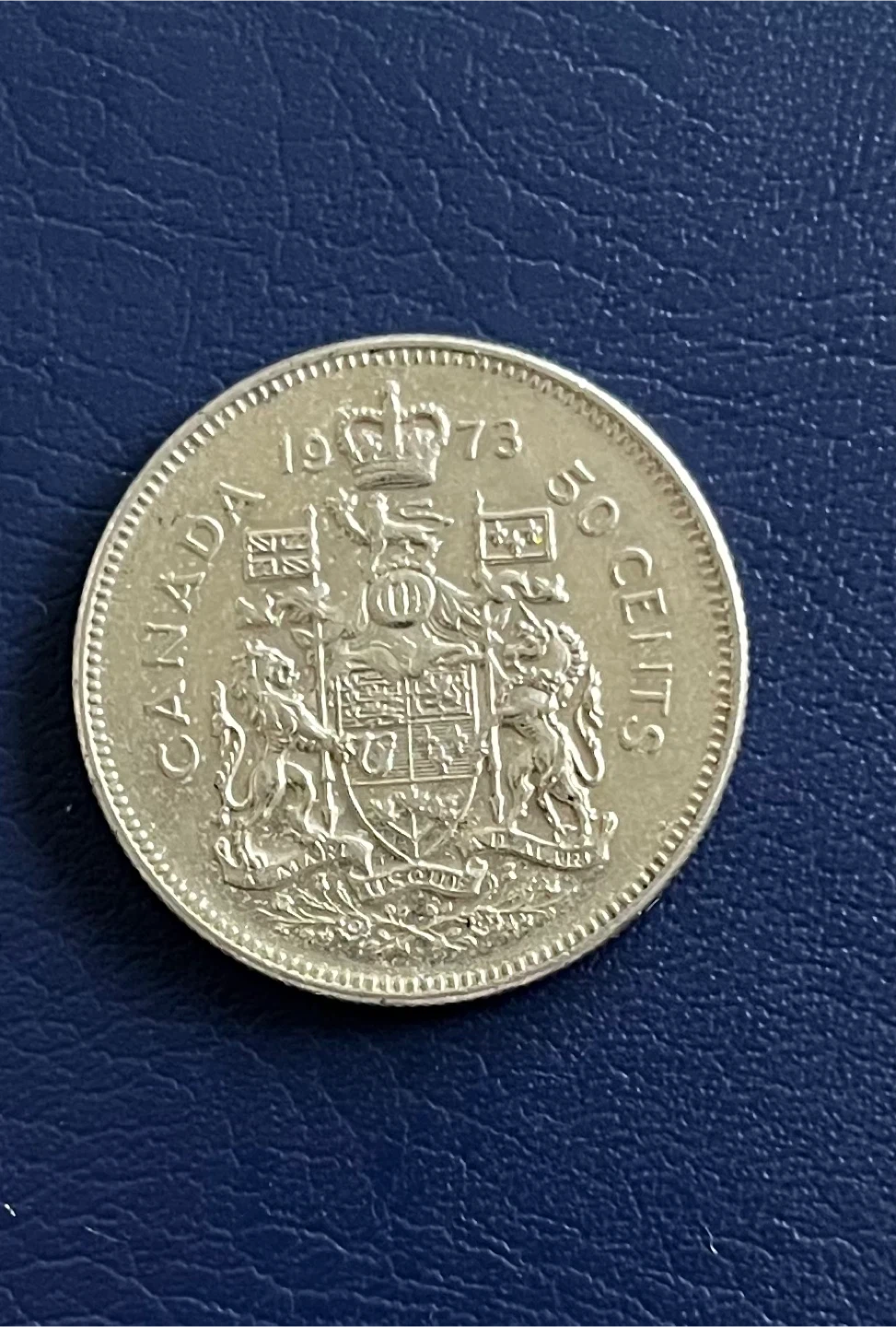 Military’s coat 1973 Canada 50 Cents Coin