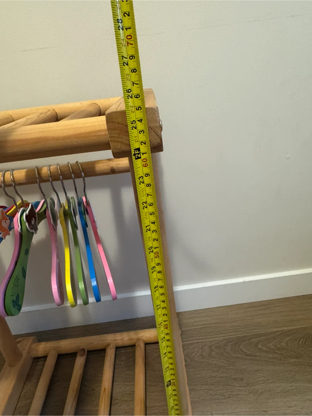 Wooden Clothes Rack with Doll Hangers - photo 5
