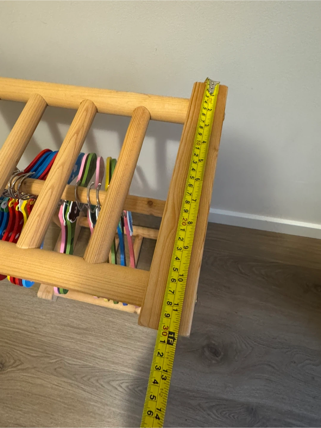 Wooden Clothes Rack with Doll Hangers - photo 4