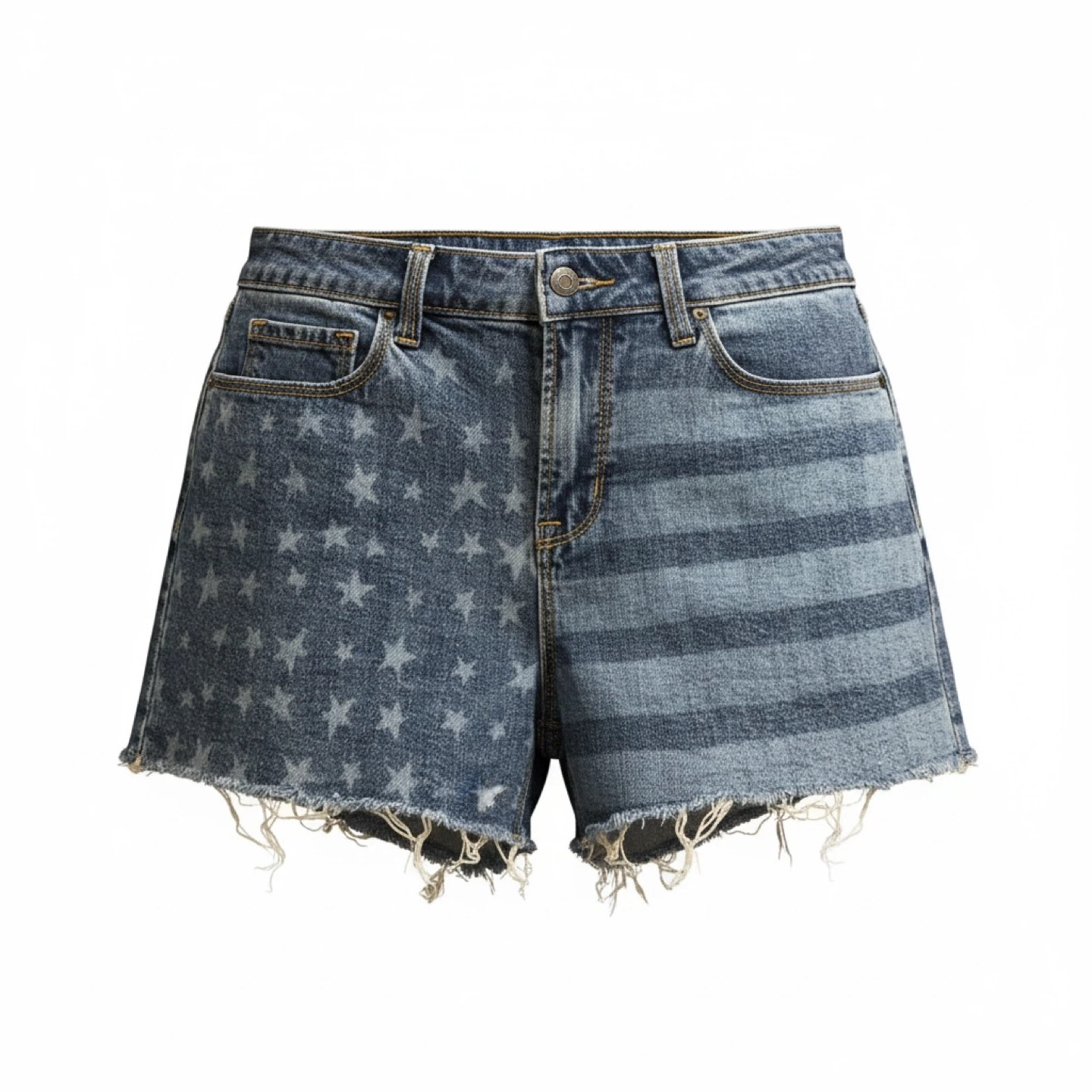 Old Navy Star & Stripe Denim Shorts
