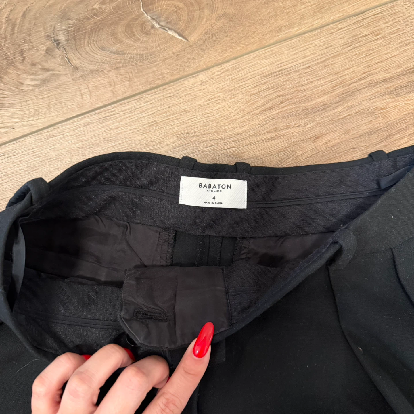 Babaton Black Trouser Size 4 - photo 2