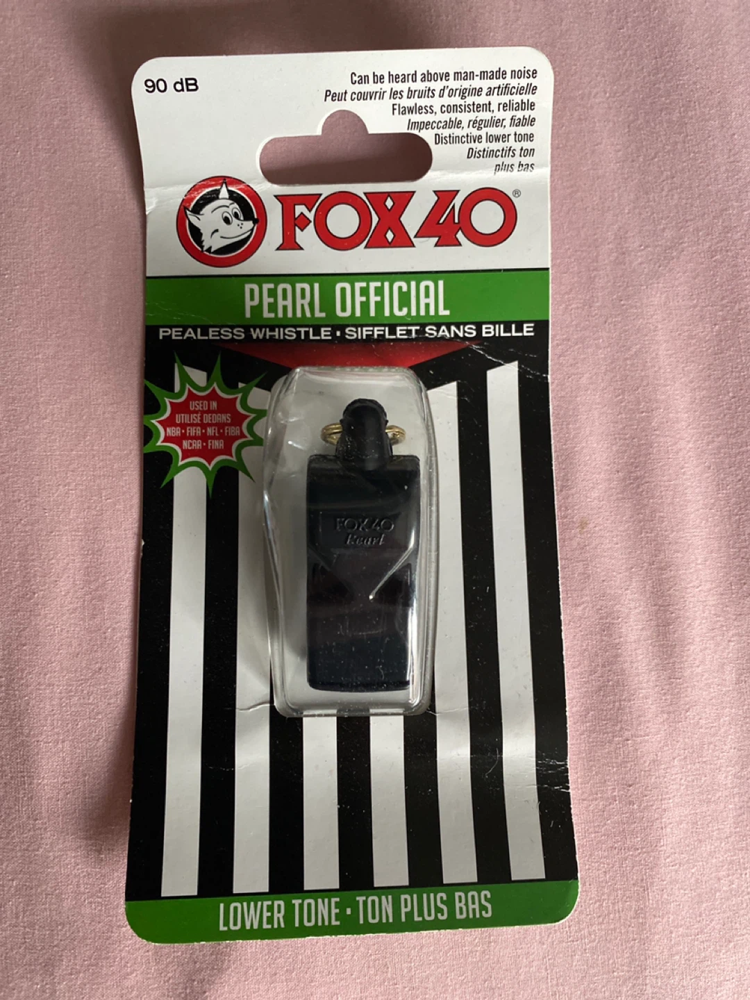 Fox 40 Pearl Official Pealess Whistle - Black