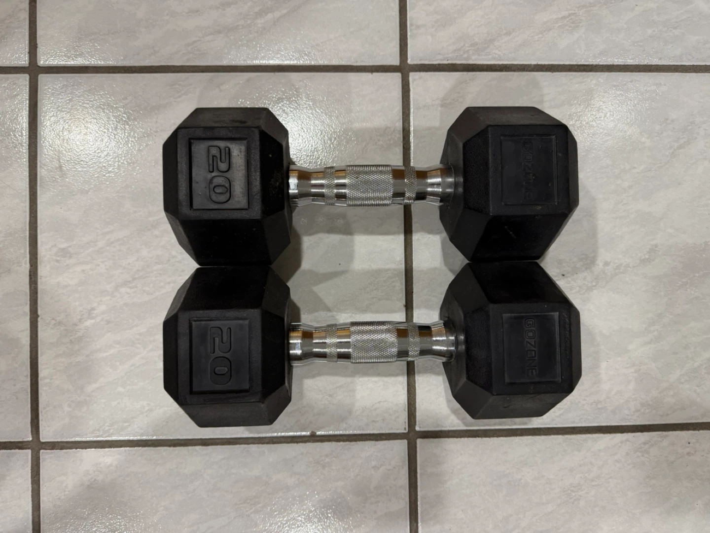 Gozens 20lb Hex Dumbbells (Pair)