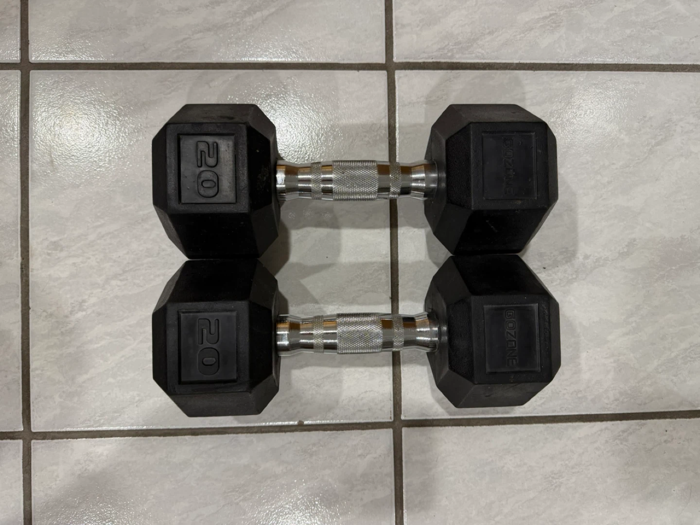 Gozens 20lb Hex Dumbbells (Pair) - photo 2