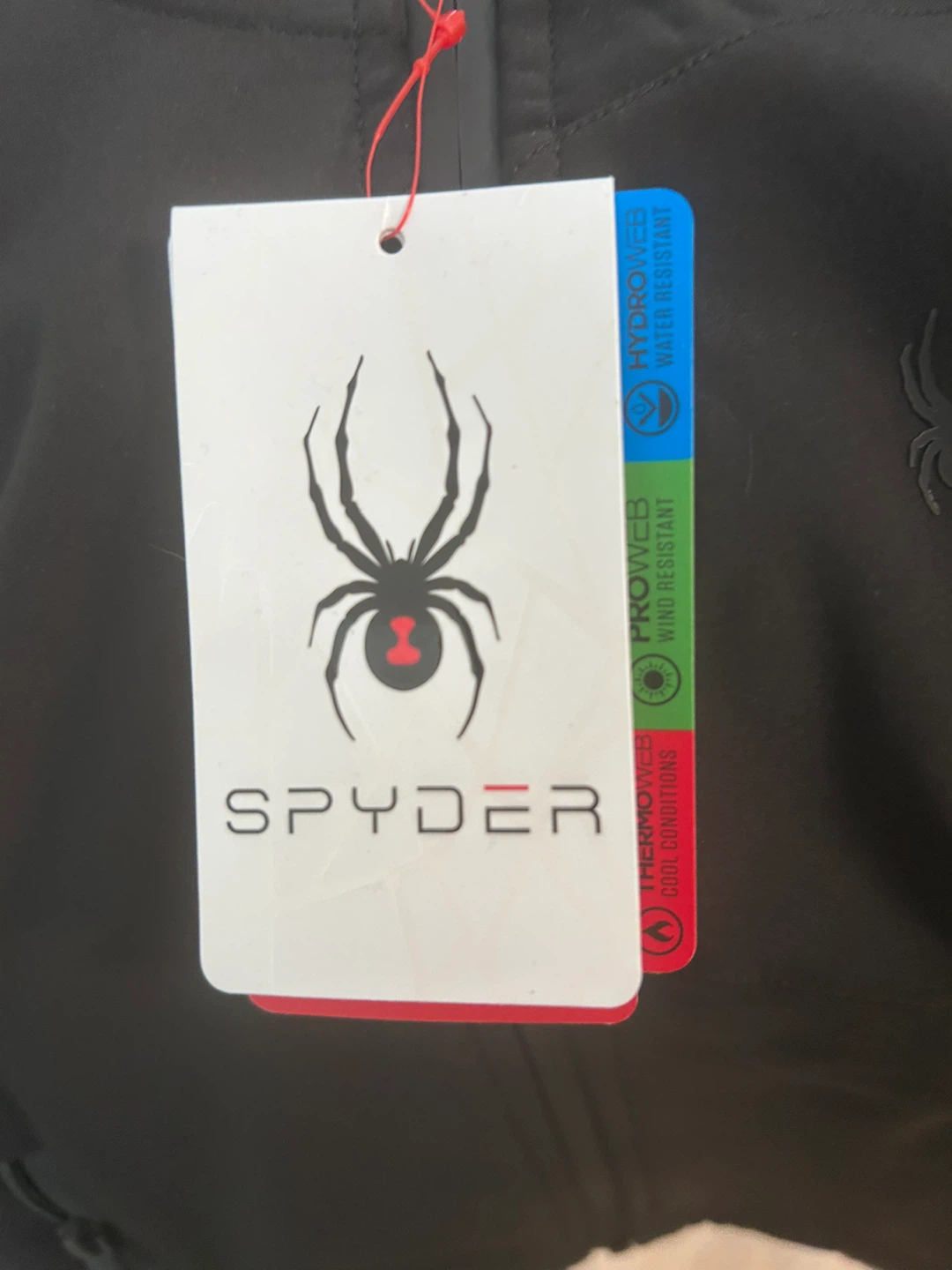 Spyder Black Jacket with Hood