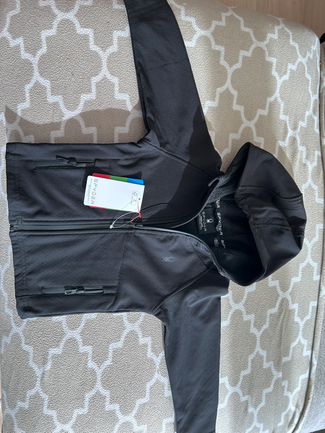 Spyder Black Jacket with Hood - photo 5