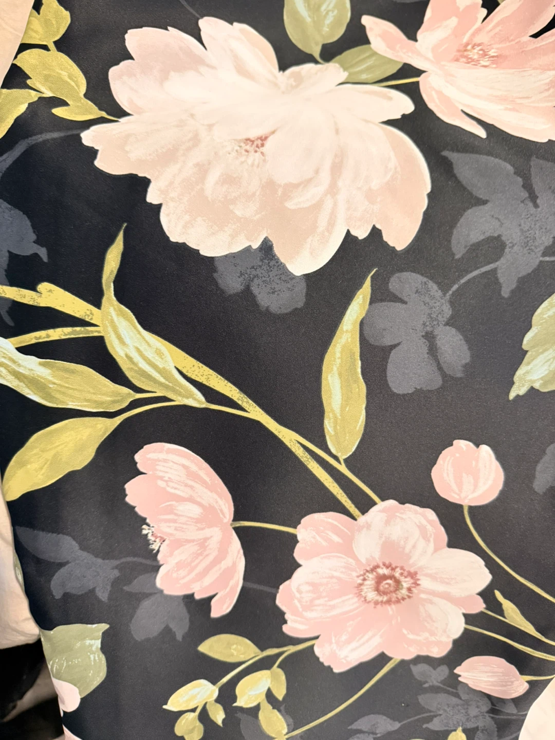 IKEA Black Floral Print Curtains - 2 Pairs - photo 2