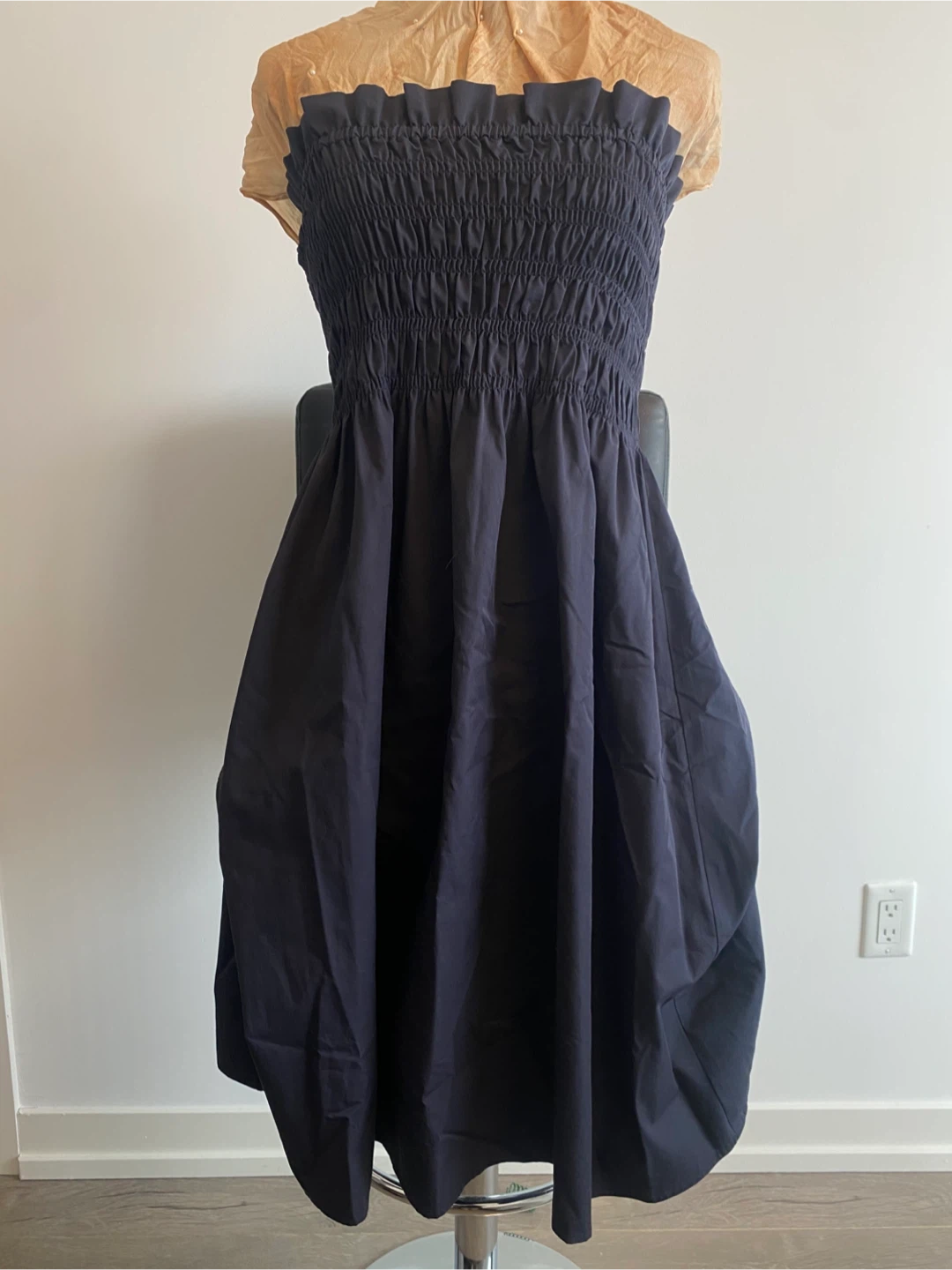 Zara blue smocked dress