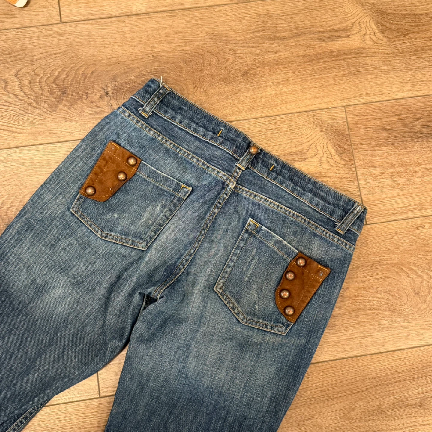 Versace Jeans Couture Denim Jeans with Suede Accents - photo 3