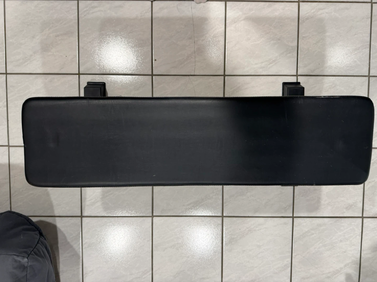 Black Padded Bench Seat