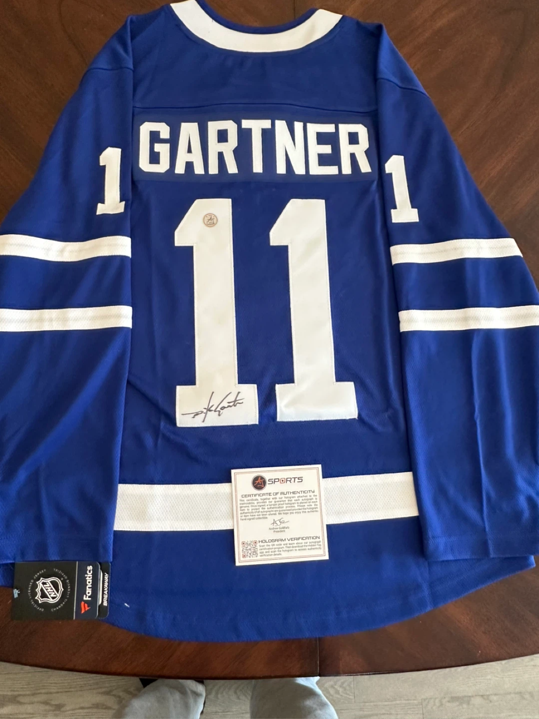 Toronto Maple Leafs "Gartner" #11 Hockey Jersey - photo 2