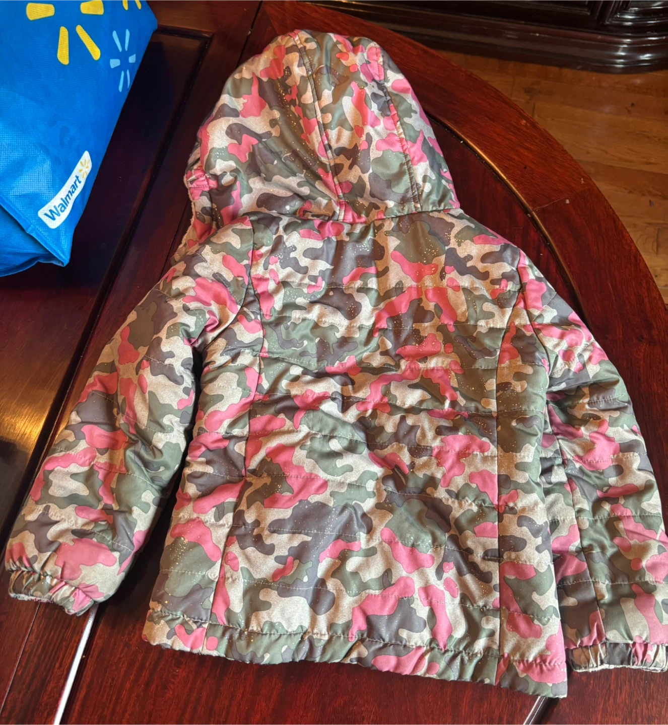Kids Camo Puffer Jacket with Sherpa Lining - photo 2