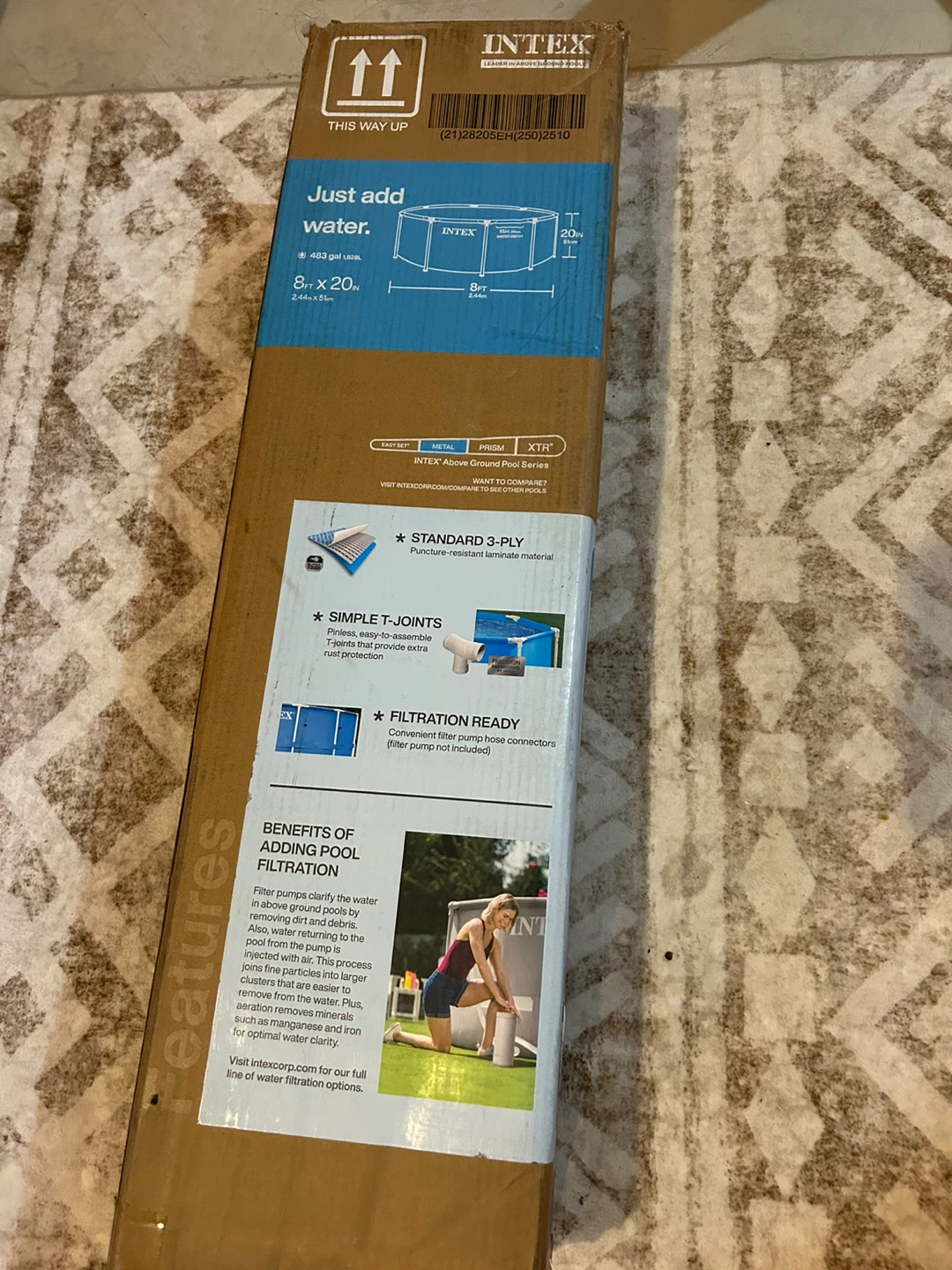Intex 8' x 20" Metal Frame Pool