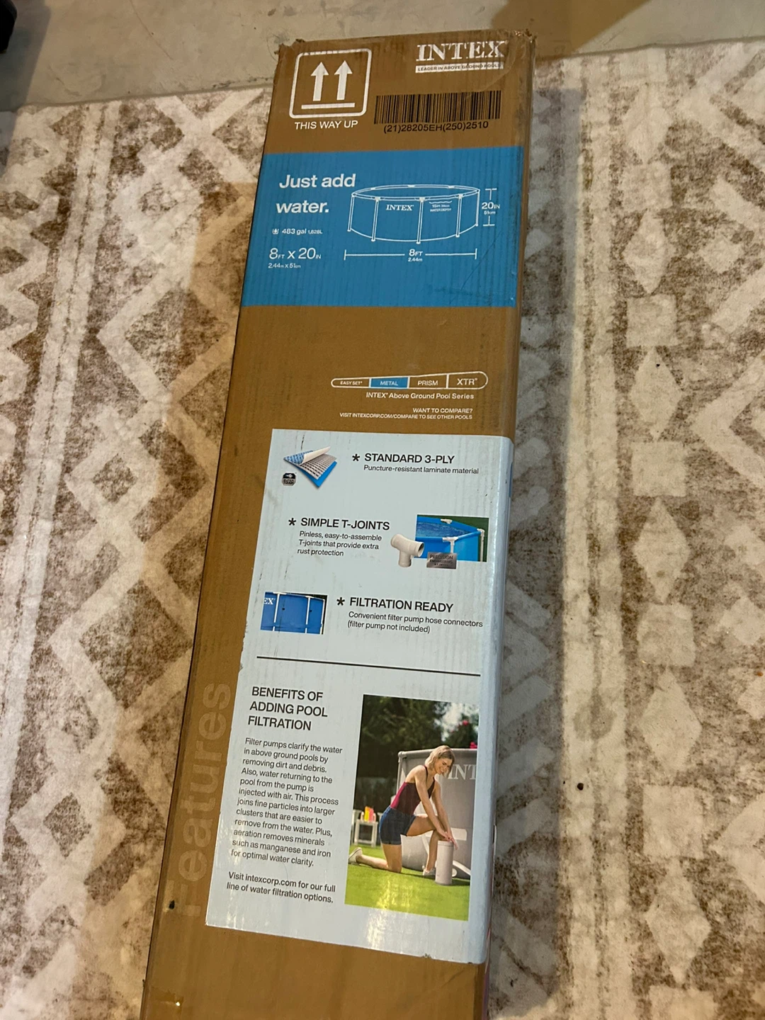 Intex 8' x 20" Metal Frame Pool - photo 4