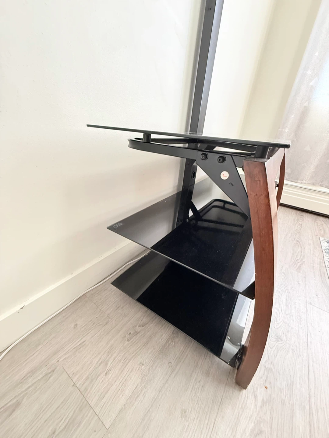 TV Stand with Glass Shelves - photo 2