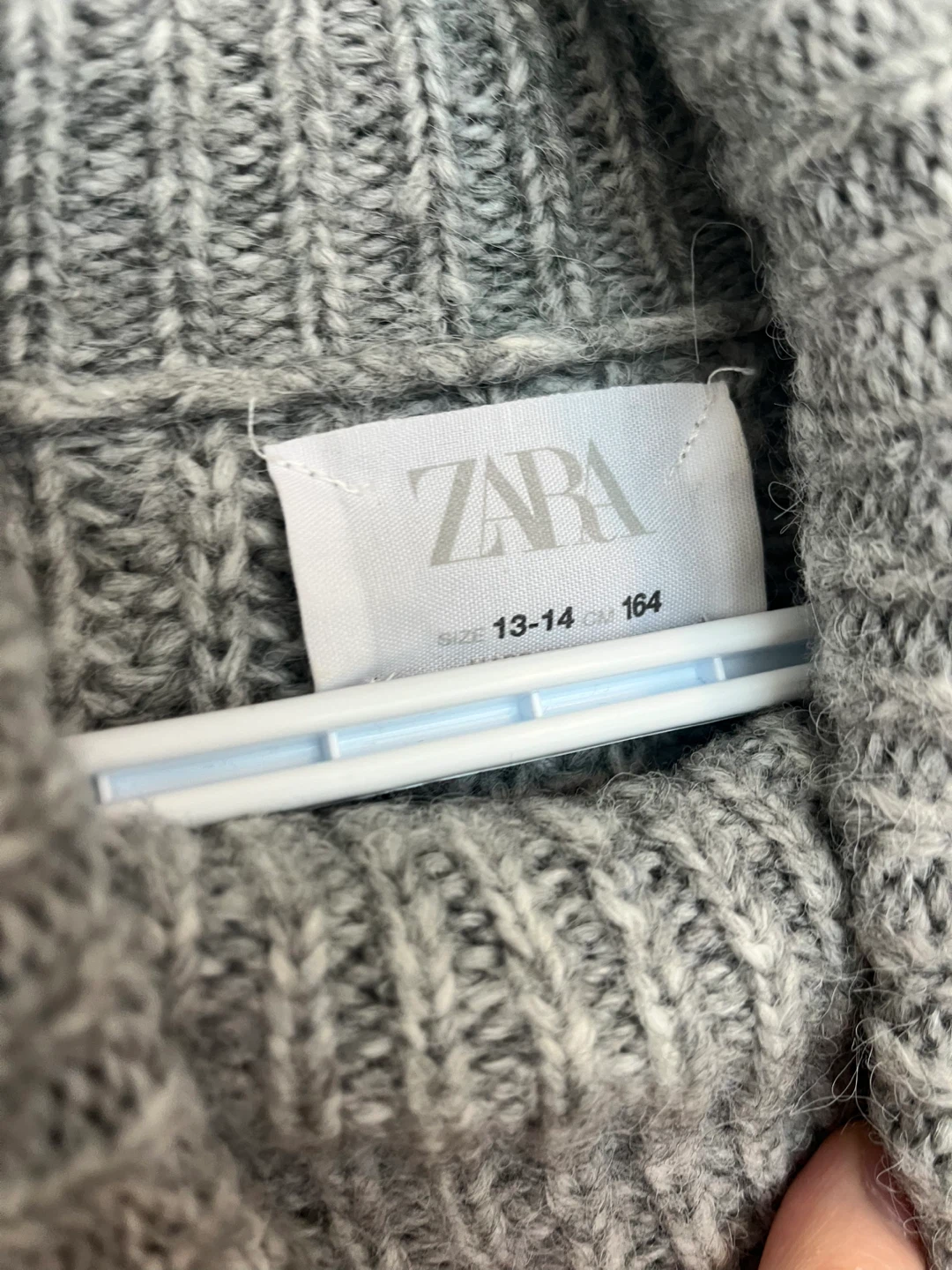ZARA Grey Ribbed Turtleneck Sweater - photo 2