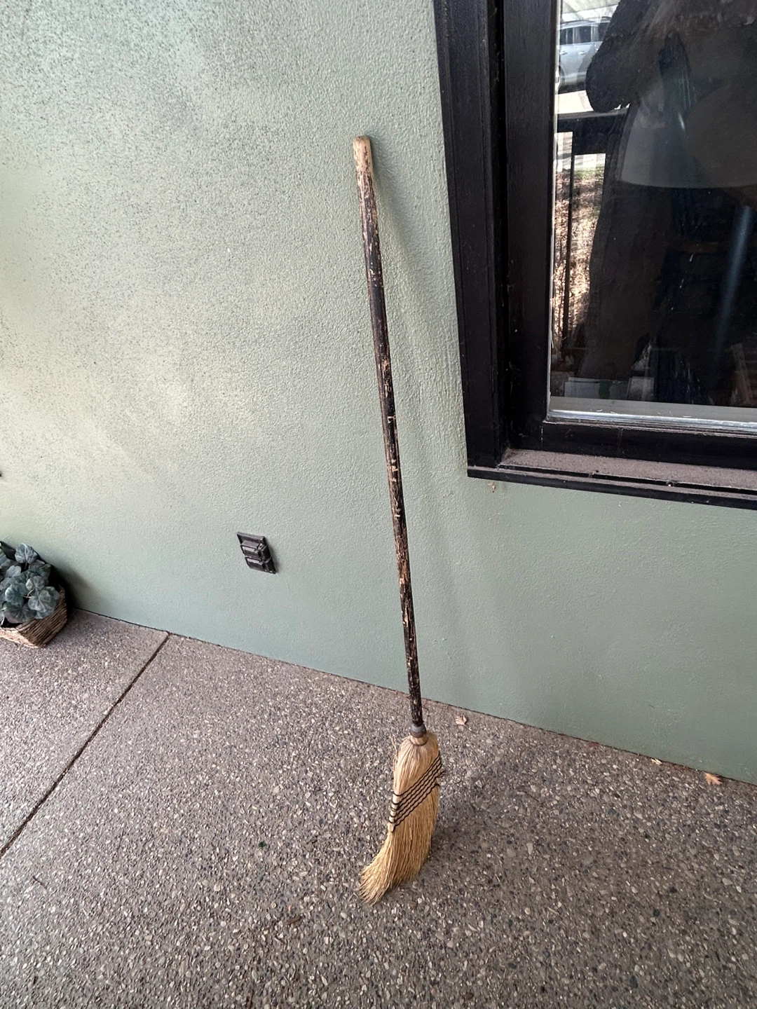 Rustic Wooden Broom