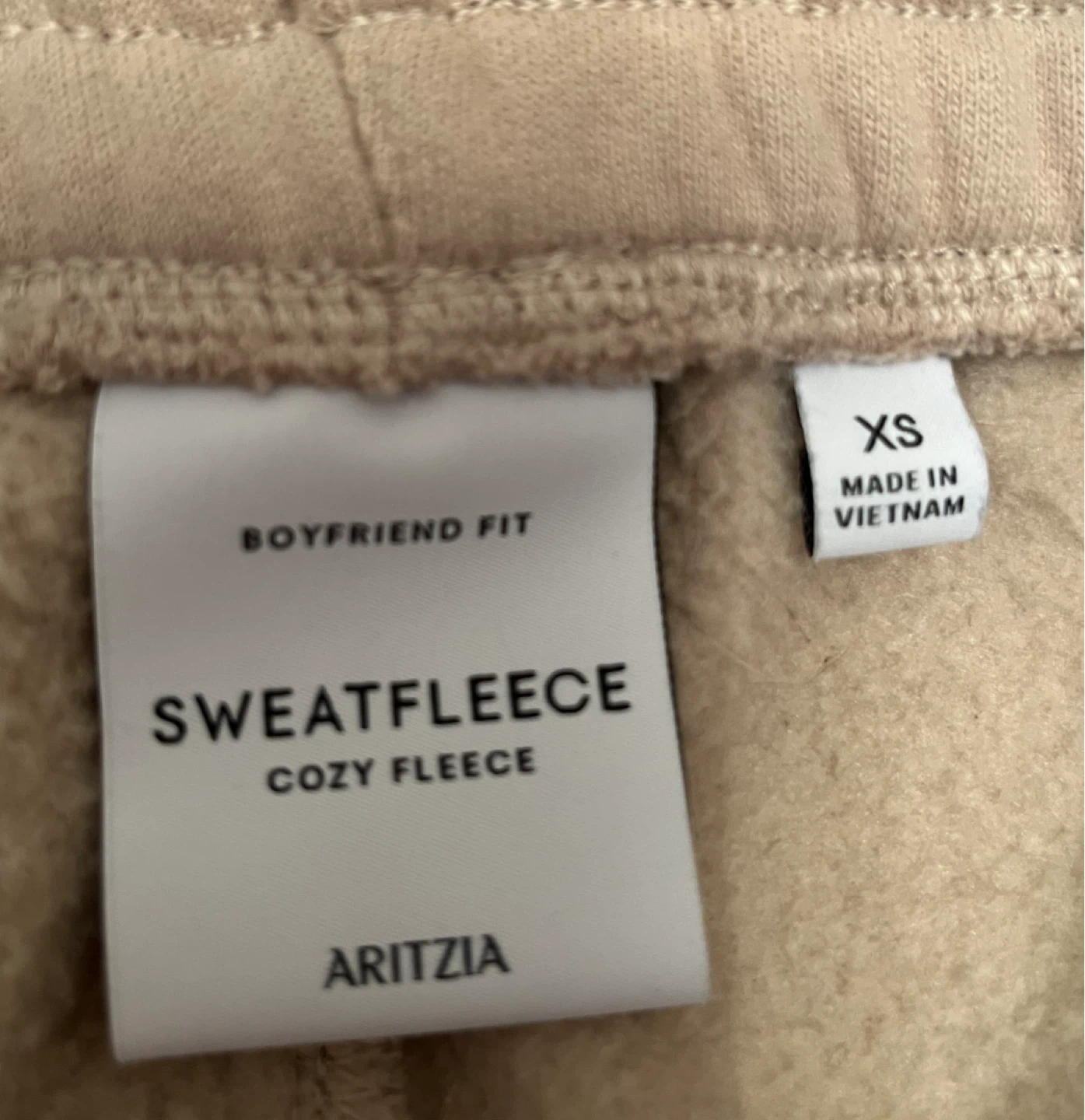 ARITZIA Sweatfleece Boyfriend Fit Jogger Pants XS - photo 3
