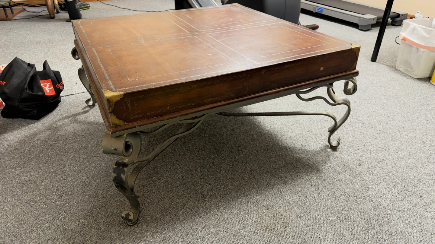 Antique Wooden Table 38 inches x 38 inches - photo 2