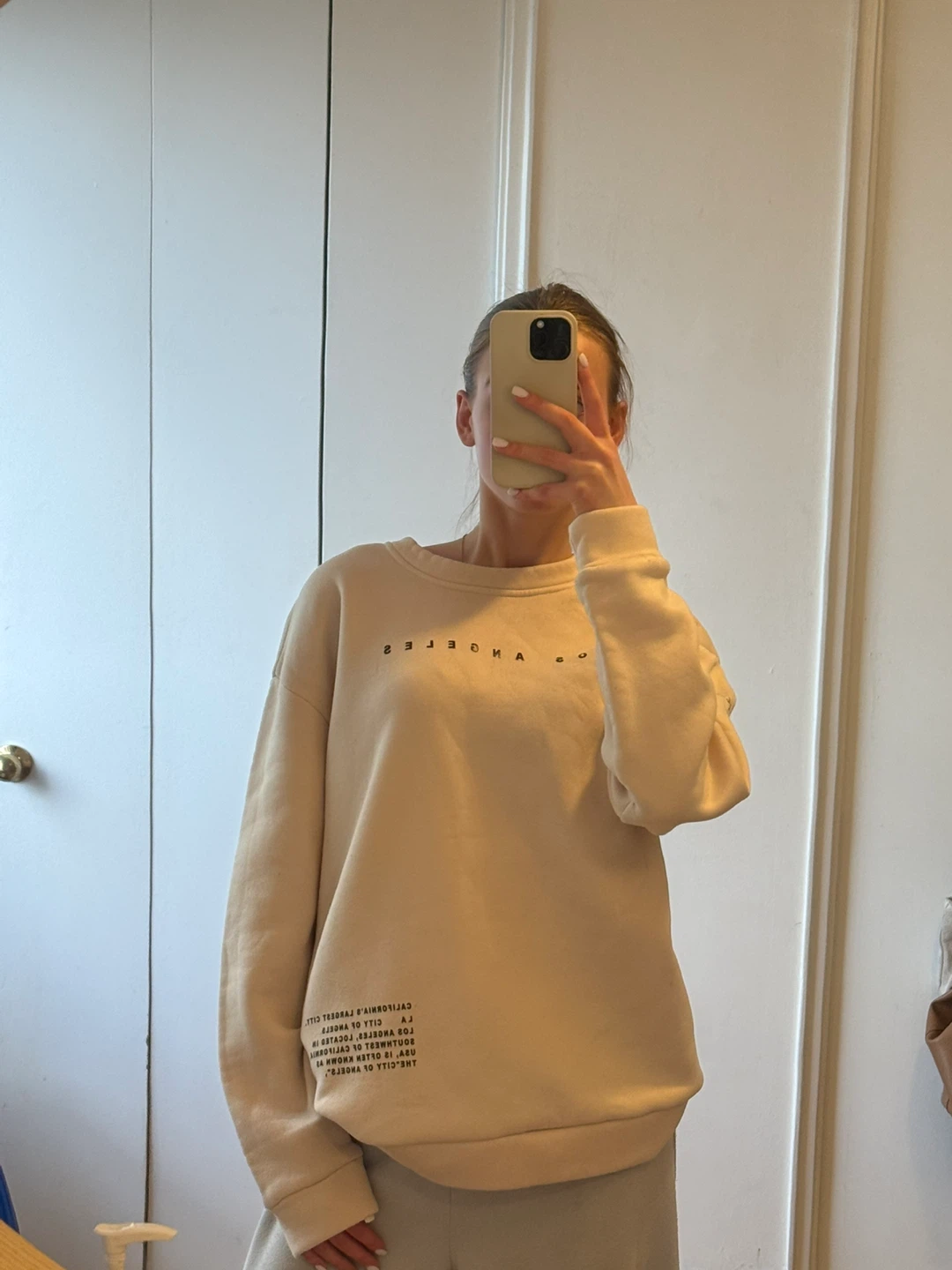 Beige Los Angeles Hoodie - photo 2