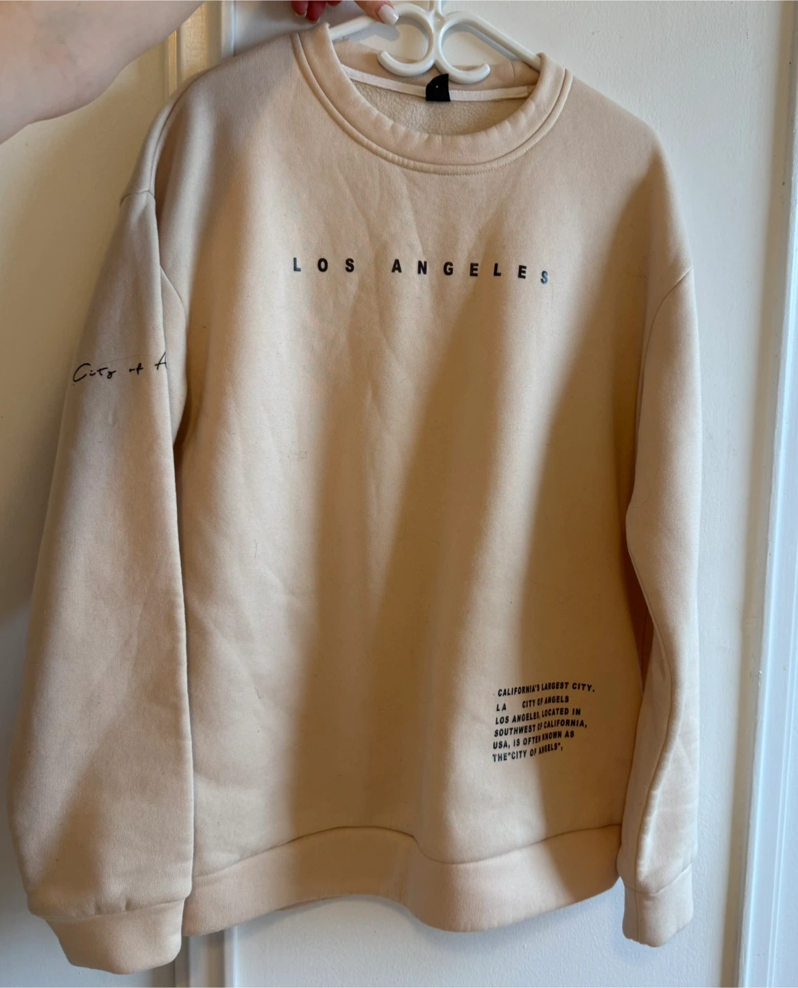 Beige Los Angeles Hoodie