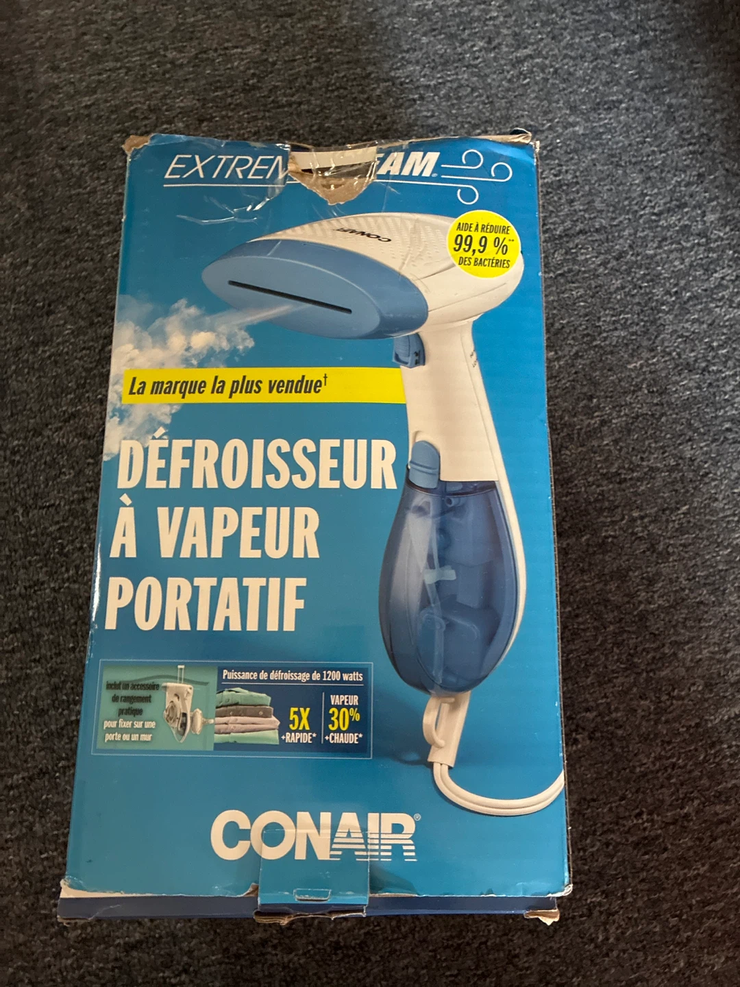 Conair Extreme Steam Portable Fabric Steamer
