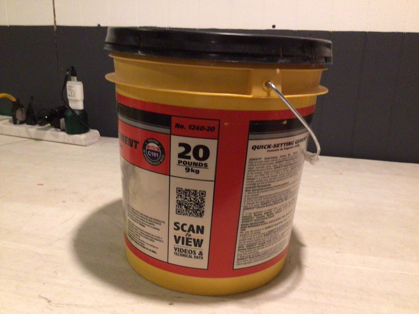 Quikrete….setting cement - photo 2