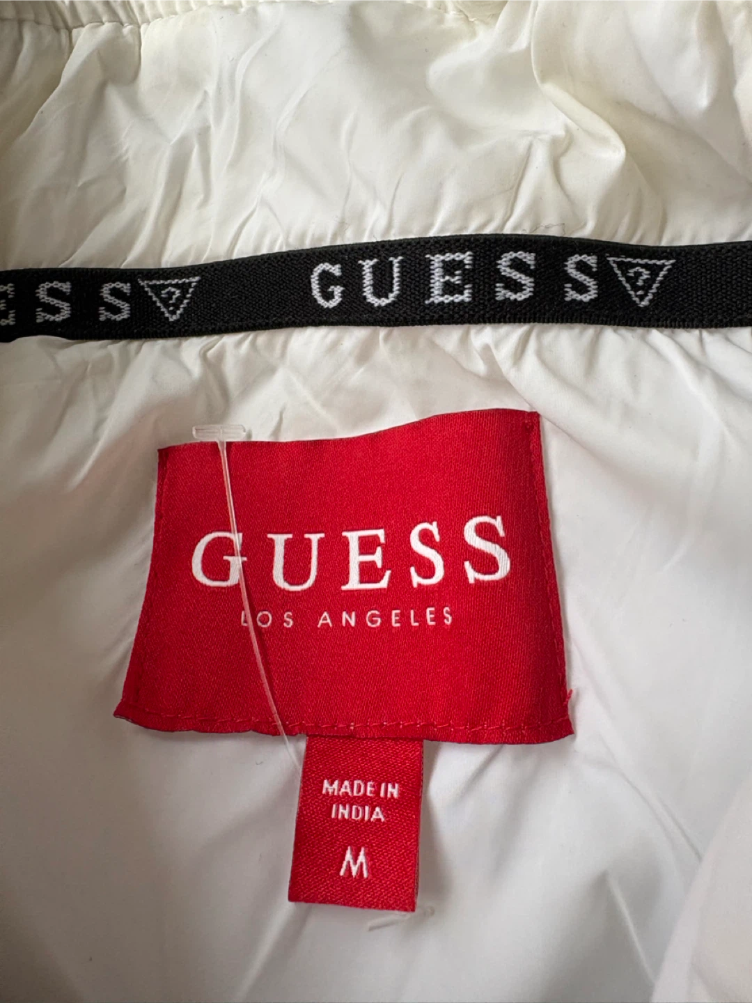 GUESS White Quilted Vest - Women's Size Medium - photo 3