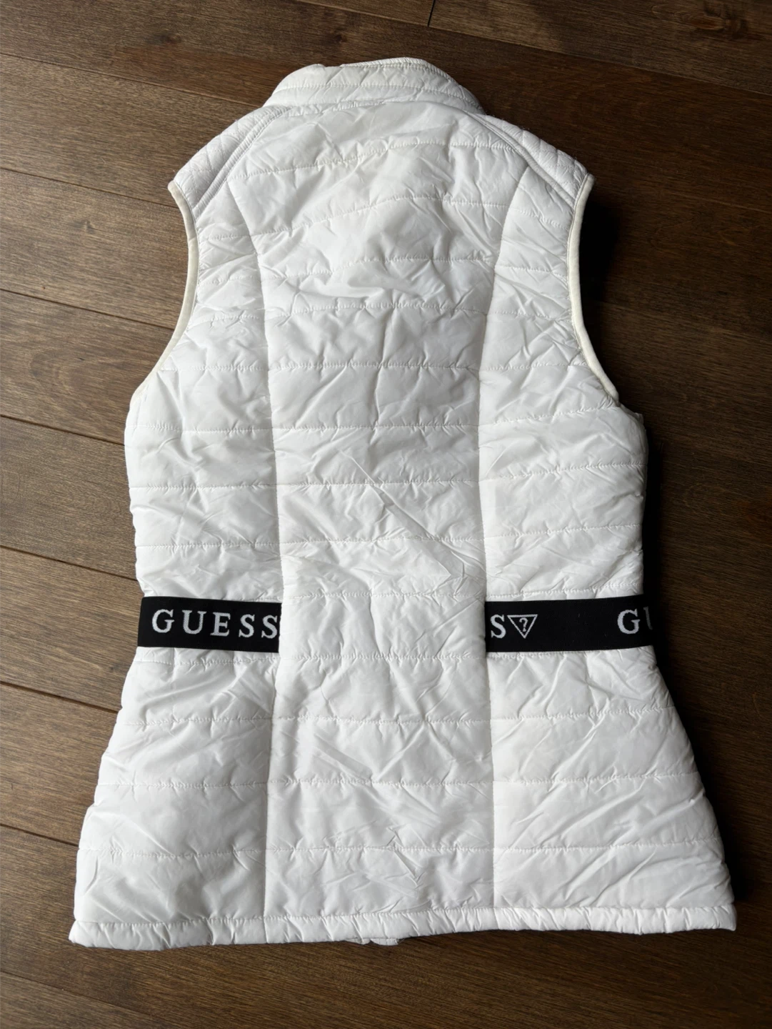 GUESS White Quilted Vest - Women's Size Medium - photo 2