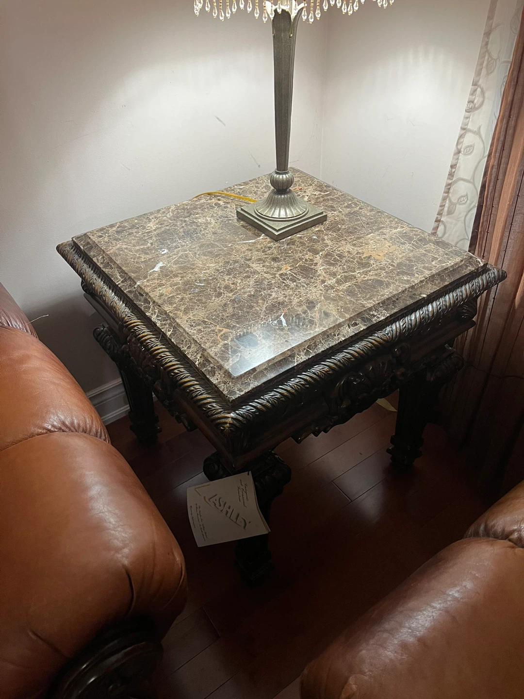 Ashley Marble Top End Table