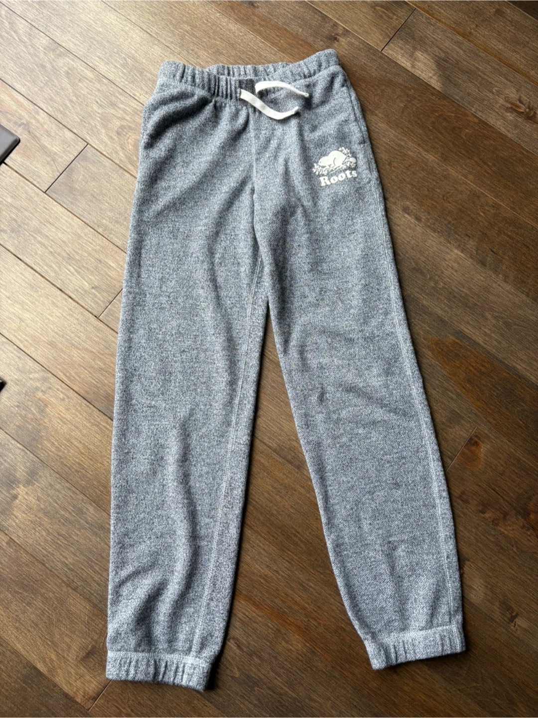 Roots Kids Sweatpants Size 14 Grey Fleece