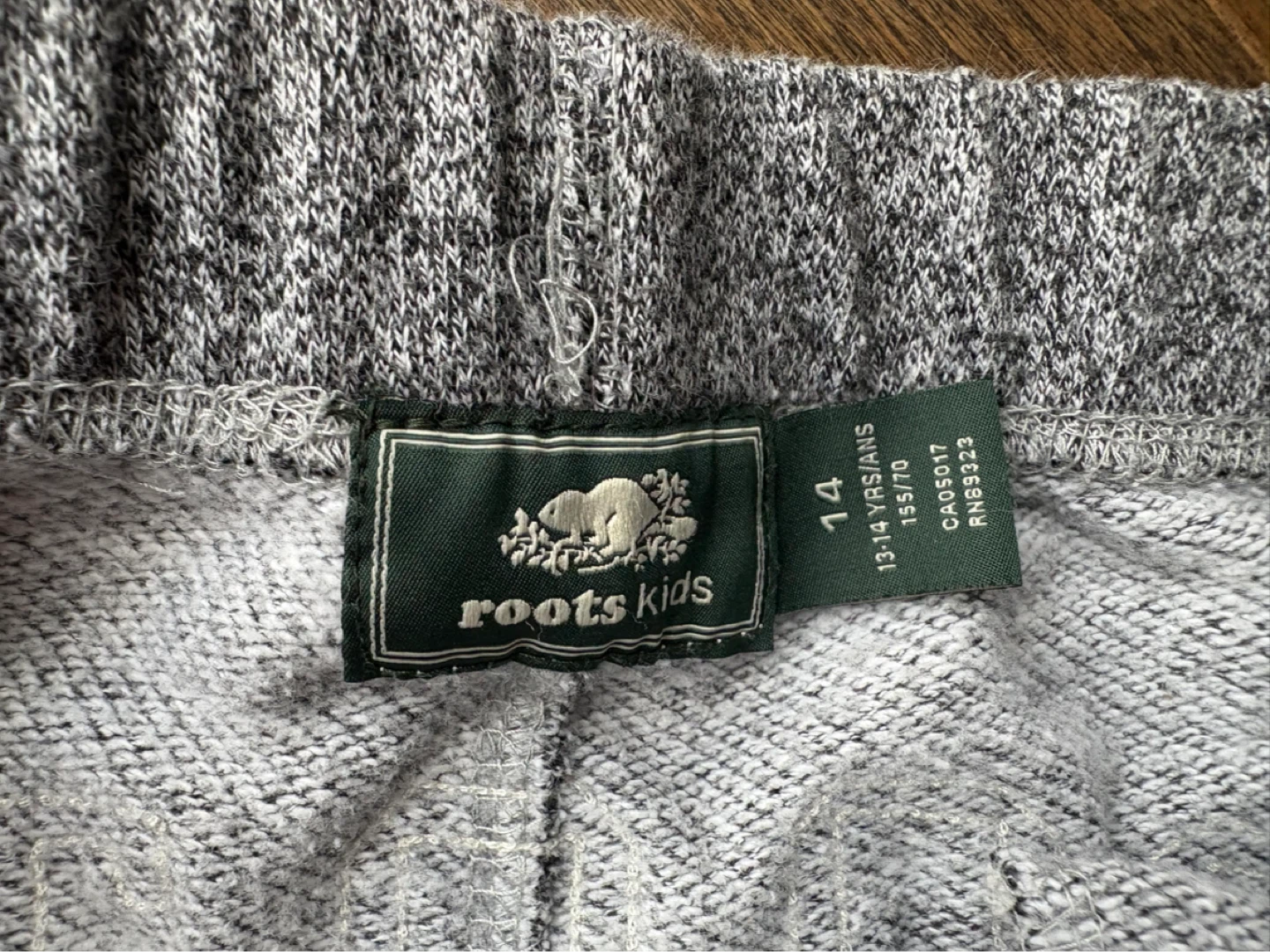 Roots Kids Sweatpants Size 14 Grey Fleece - photo 3
