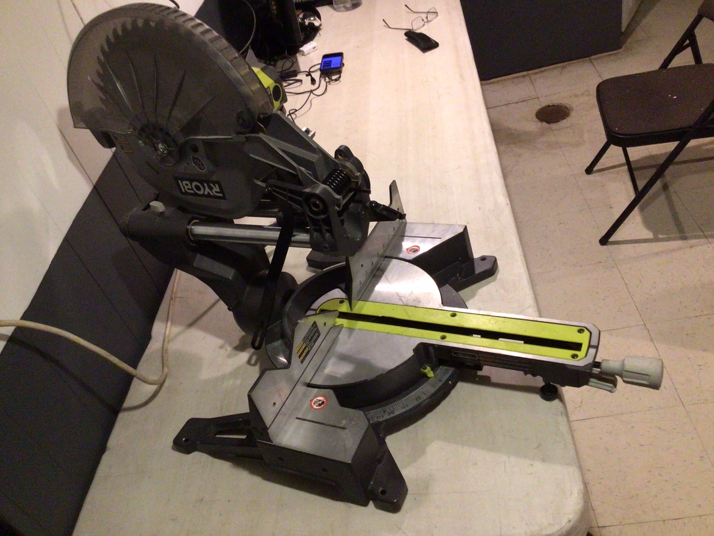 12 Inch Miter Saw Sliding Compound w LED Heavy Duty 15 Amp Motor