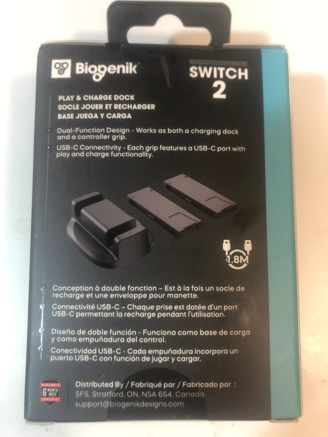 BNIB Nintendo Switch 2 Charge and Play Dock NEW - photo 2