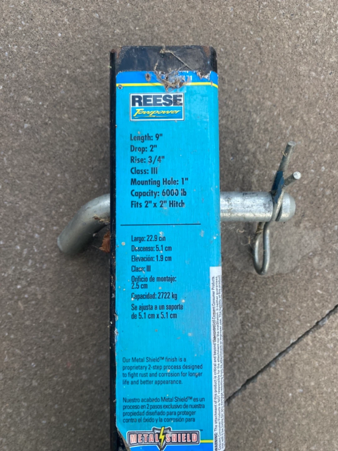 Reese Towpower 2" Drop Hitch Ball Mount Class III - photo 2