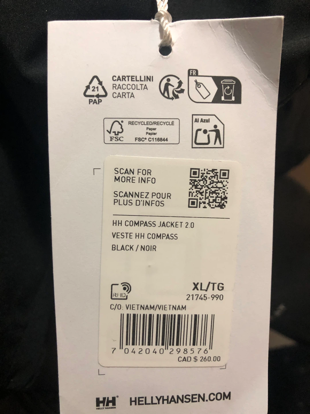 NEW WITH TAGS Helly Hansen Winter Jacket Extra Large XL NEW - photo 3