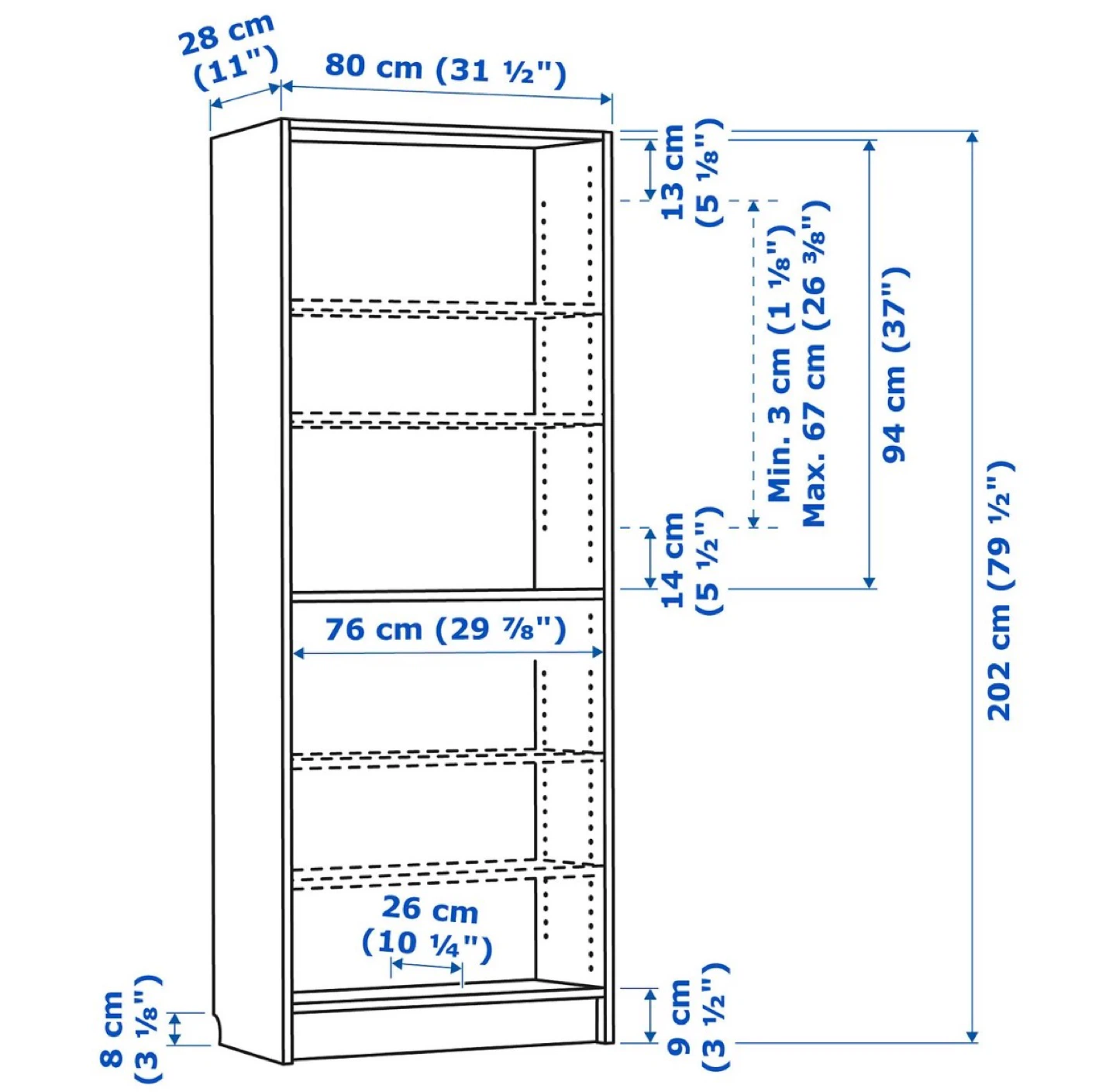 White IKEA BILLY Bookcase - photo 2