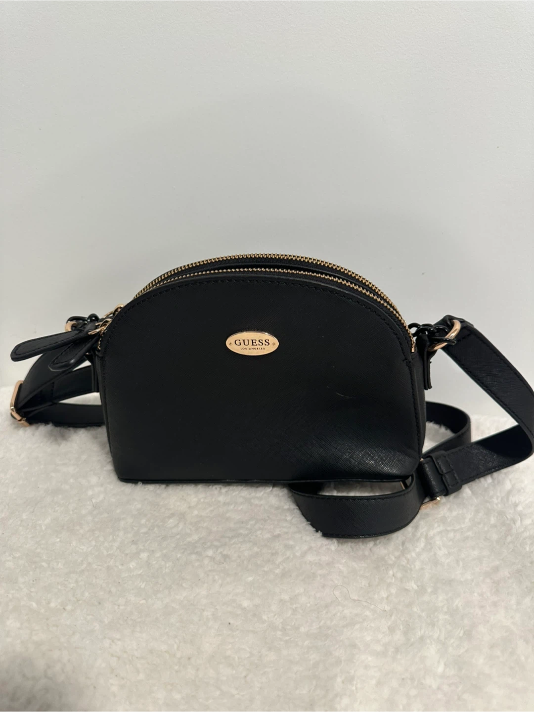 Black GUESS Crossbody Purse with Chain Detail - photo 4