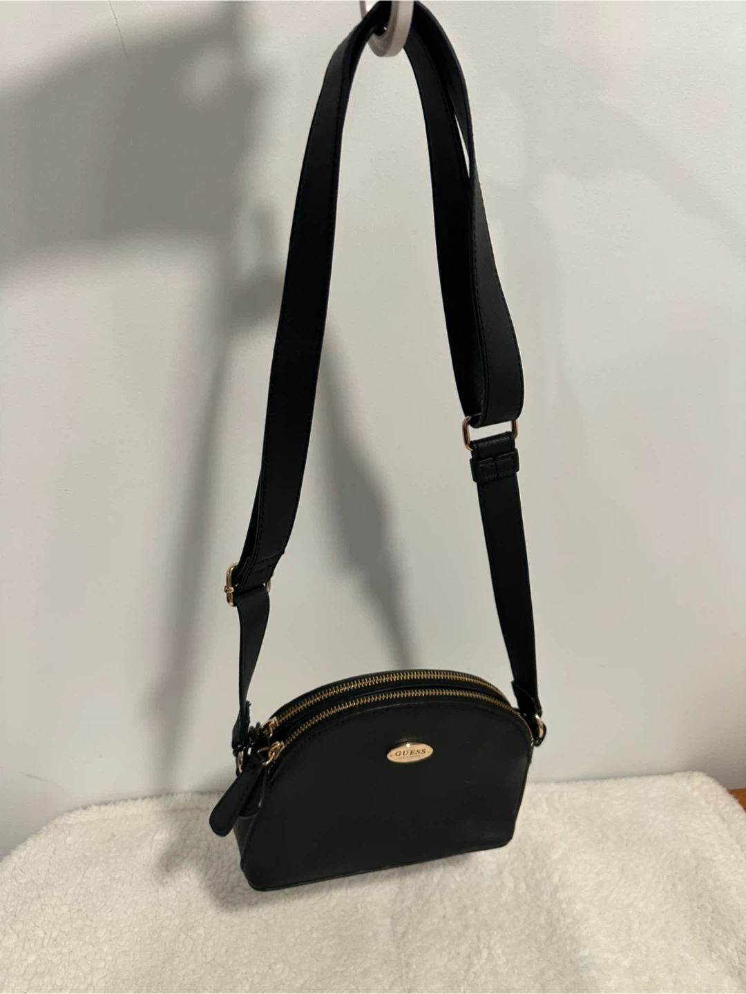 Black GUESS Crossbody Purse with Chain Detail - photo 5