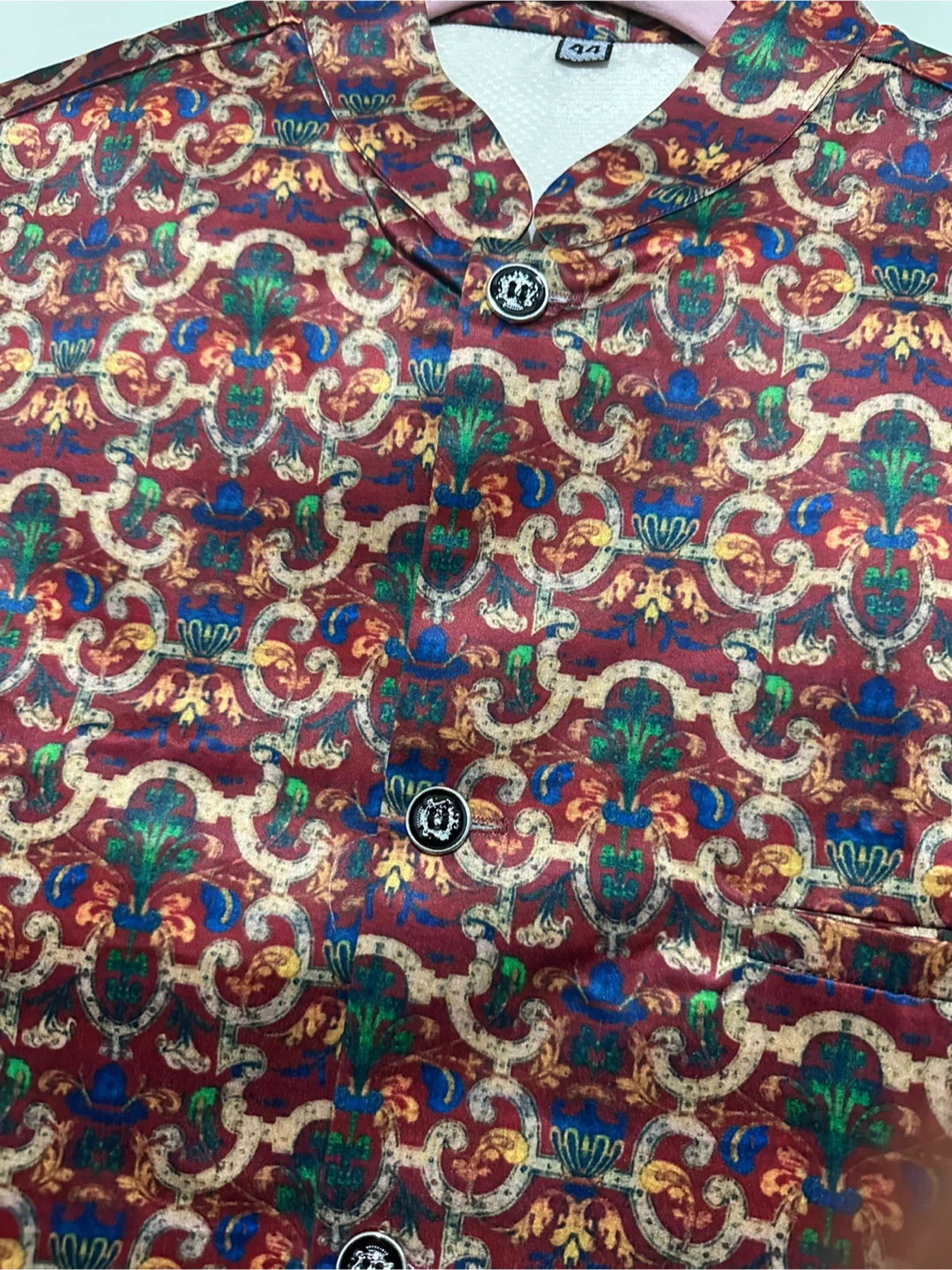 Red Paisley Pattern Vest