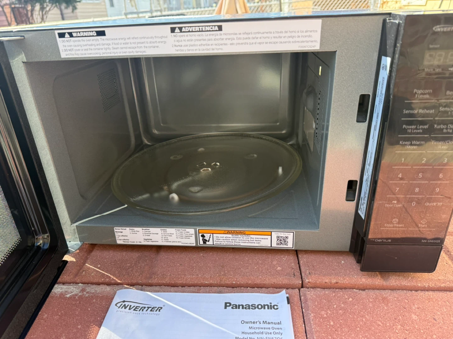 Panasonic Inverter Microwave Oven Model No. NN-SN67QS - photo 2